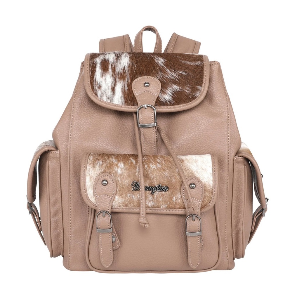 Wrangler Tan and Brown Backpack